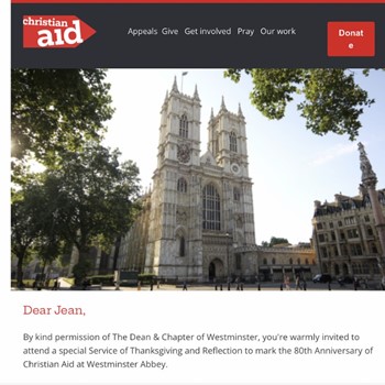 Christian Aid at 80 Part 3 - Westminster Abbey