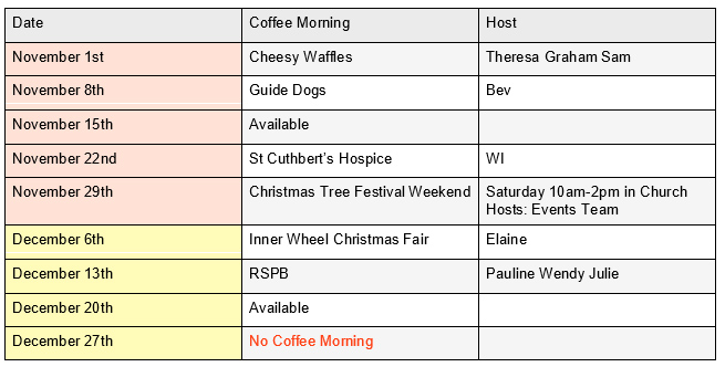 Schedule subject to change. Please contact Diane & Marion for the latest on dates available for booking.