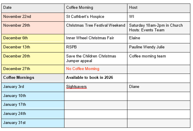 Schedule subject to change. Please contact Diane & Marion for the latest on dates available for booking.